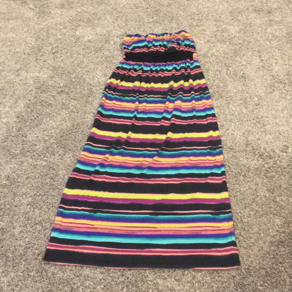 Strapless maxi dress